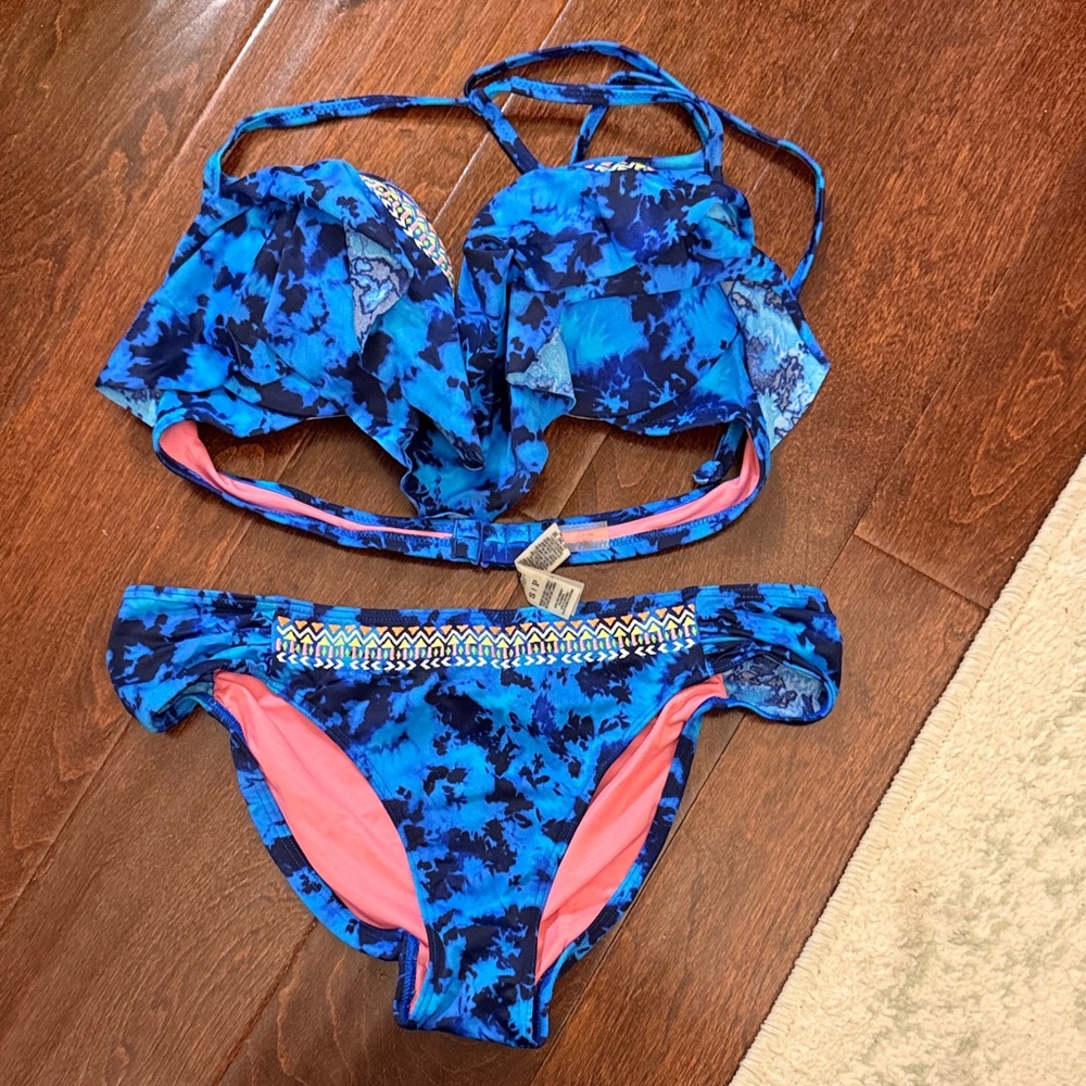 Blue and Pink Bikini Set by PINK Victoria’s Secret